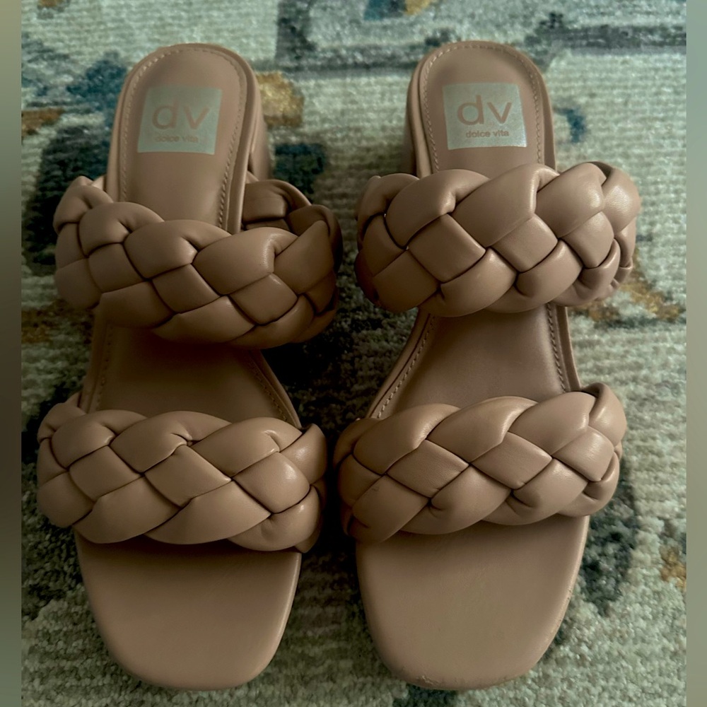 Dolce Vita Braided Block Heel Sandals. Size 8.5. Worn maybe twice!